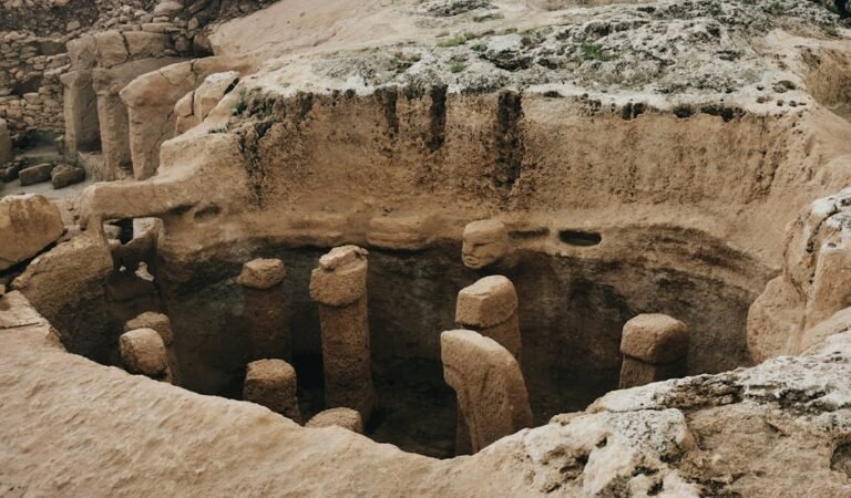 Explore the ancient stone structures at Karahan Tepe, a significant archeological site in Turkey.