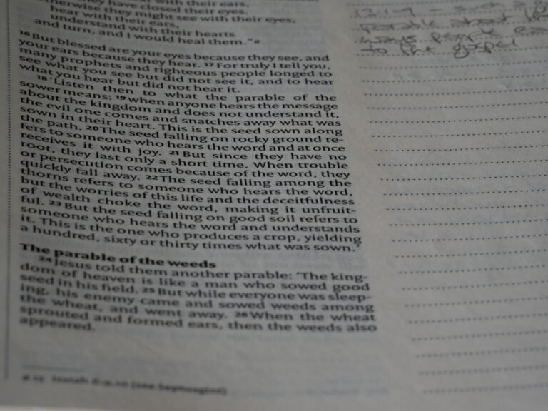 a close up of a book with writing on it